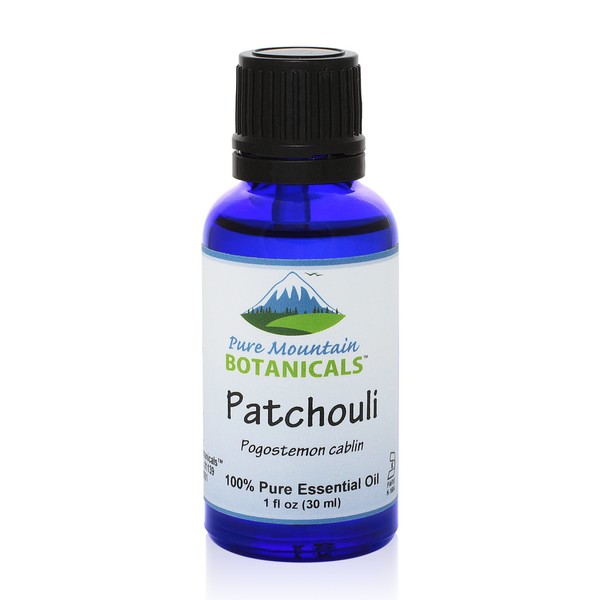 Patchouli Essential Oil - Full 1 oz (30 ml) Bottle - Pure Natural & Kosher Certified Pogostemon Cablin