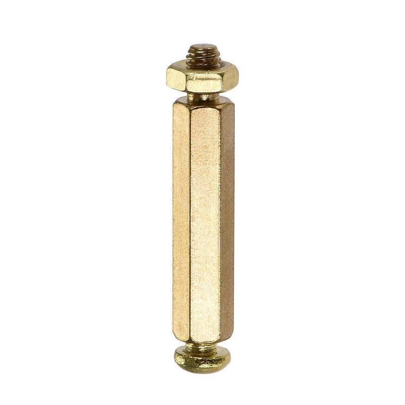 sourcing map 10 Sets M4 Hex Spacer Pillar Screw Nut