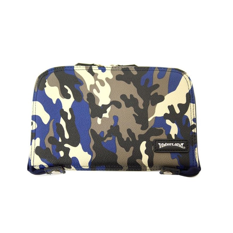 Water Land Luxury Spoon Wallet, Large, Black Camo