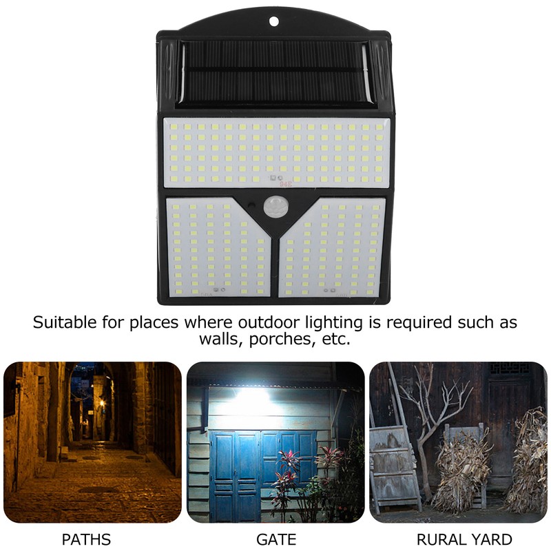 Solar Power Light Motion LED Sensor Wall Lamp Induction Eaves