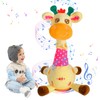 JISON21 Giraffe Toy, Recording, Adjustable Volume, Talking Plush, Movable Giraffe,