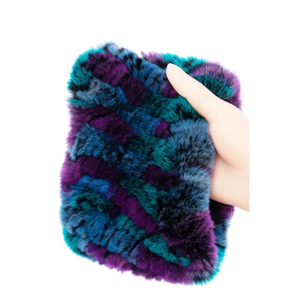 Real Fur Headband Women's Weather Rex Rabbit Fur Neck Loop