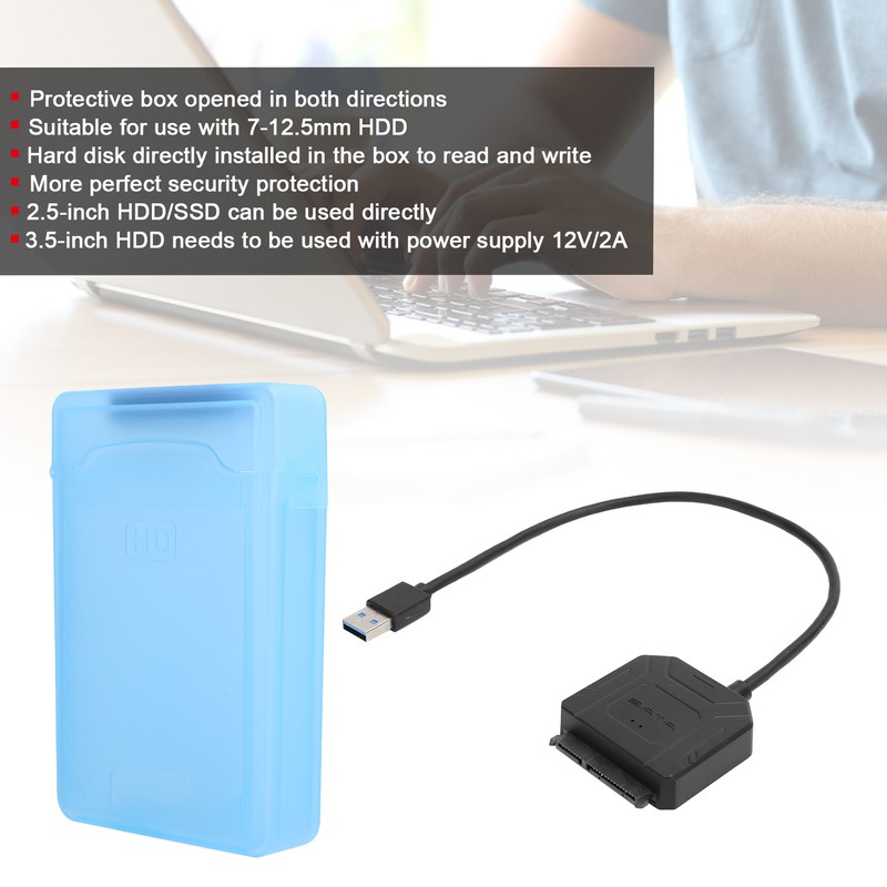 SATA USB 3.0 Adapter 2.5in 3.5in SSD HDD Hard Drive