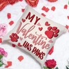 My Valentine Has Paws Decorative Throw Pillow Cover 16 x