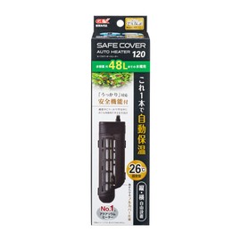 GEX AQUA HEATER Safe Cover Auto Heater 120 26 °C Automatic Heat Retention Vertical and Horizontal Installation with Safety Functions SP Standards Compliant, For Aquariums Under 10.8 gal (48 L) 120 W