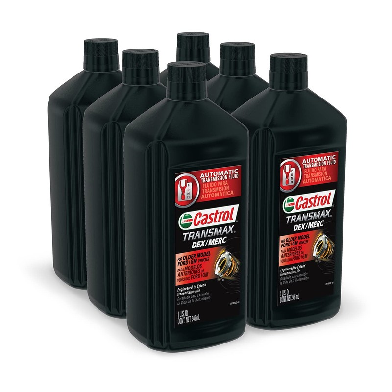 Castrol Transmax DEX/MERC Automatic Transmission Fluid, 1 Quart, Pack of