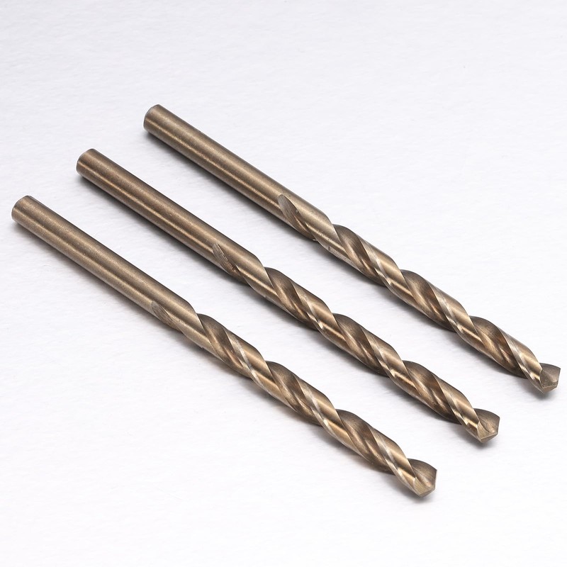 sourcing map 12pcs Cobalt Drill Bit, #6 0.204" HSS-CO Aircraft