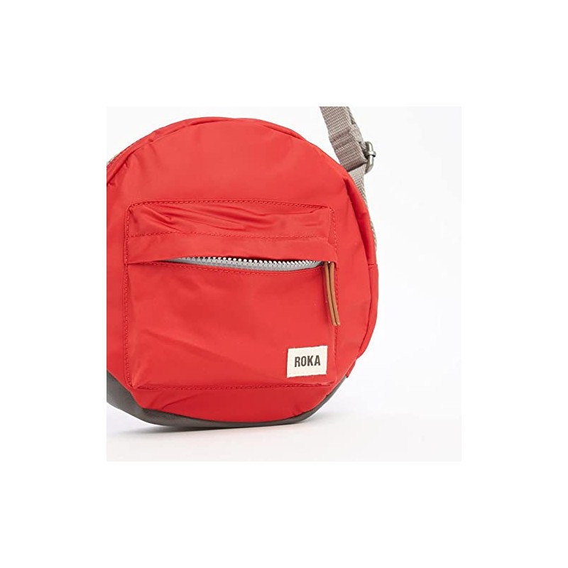 ROKA London Paddington B Crossbody Sustainable Nylon (Cranberry)