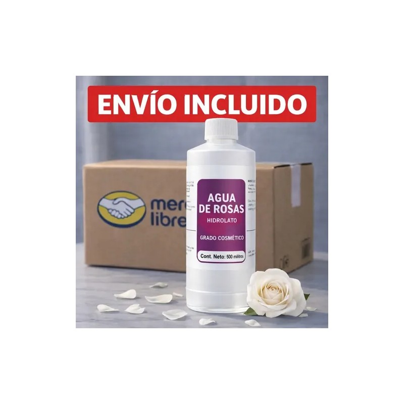 Agua De Rosas Grado Cosmetico Tonico Facial 500ml