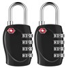 ZHEGE Luggage Locks TSA Approved, 4 Digit Small Combination Padlocks