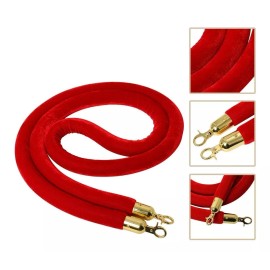 Control de multitudes cuerda rojo postes vip oro Cuerda Postes Unifilas Vip Gancho Dorado Delimitador 2 Pza