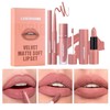 3 Pieces Matte Liquid Lipstick Lip Liner Set