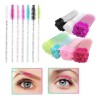 700pzas Cepillo Desechables Glitter Para Extensión Pestañas