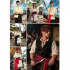 Verceco Men Pirate Costume Accessories Set for Women Bandana Headband