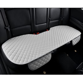 BerSzero Car Seat Covers Gray Universal Car Seat Cushion, Rear Bench Seat Protective Mat pad for Car Truck SUV and Baby Skin-Friendly (Gray-Rear)