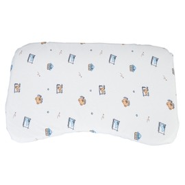 Baby Nursery Pillow Pure Cotton Cartoon Print Wave Single Layer Washable Infant Nursing Pillow for Baby Infant Toddler Cartoon Bear