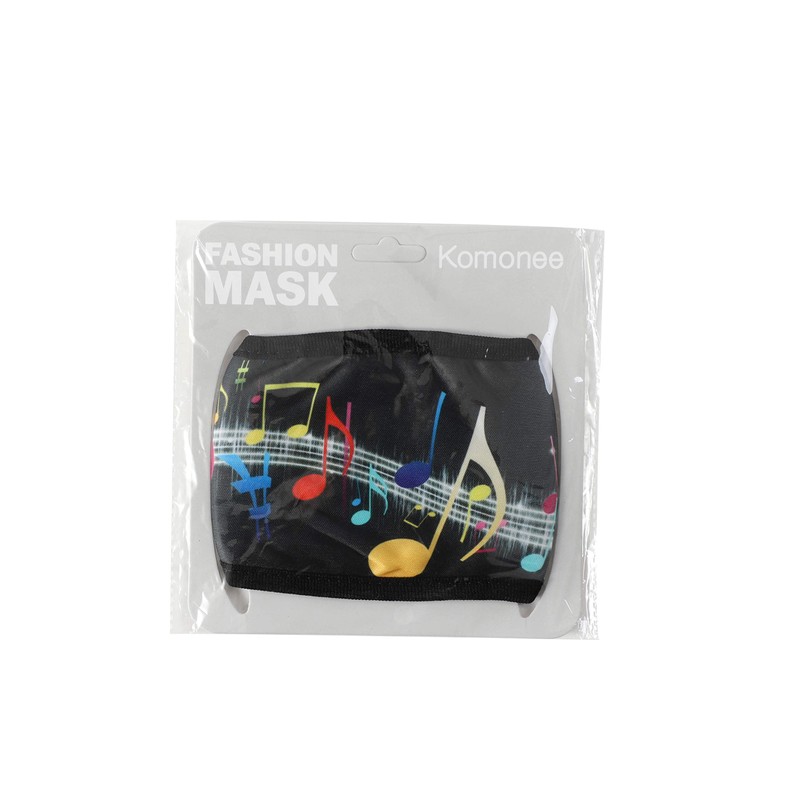 Komonee Adults Face Mask Washable Reusable Trendy Dustproof Musical Notes