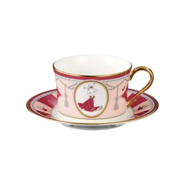 Noritake TG93686/N-092L Noritake Cup & Saucer (For Coffee/Tea) 8.6 fl oz (245 cc) Moomin Valley Summer Festival 1 Guest Red Bone China