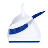 CleanAide Snap On Dust Pan & Broom Kit, Blue &