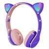 AXFEE Bluetooth Kids Headphones, LED Light Up Cat Ear Wired/Wireless