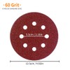 20 Pcs 125mm Sanding Discs, Viaky 8 Hole 60 Grits