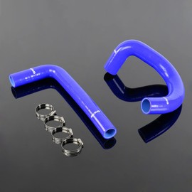 G-PLUS Silicone Radiator Coolant Hose Clamps kit Compatible With 1962-1967 Chevy II/Nova V8/l6 MT Blue