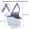 Kitchen Sink Caddy Sponge Holder Silicone Plastic Soap Holder Hanging