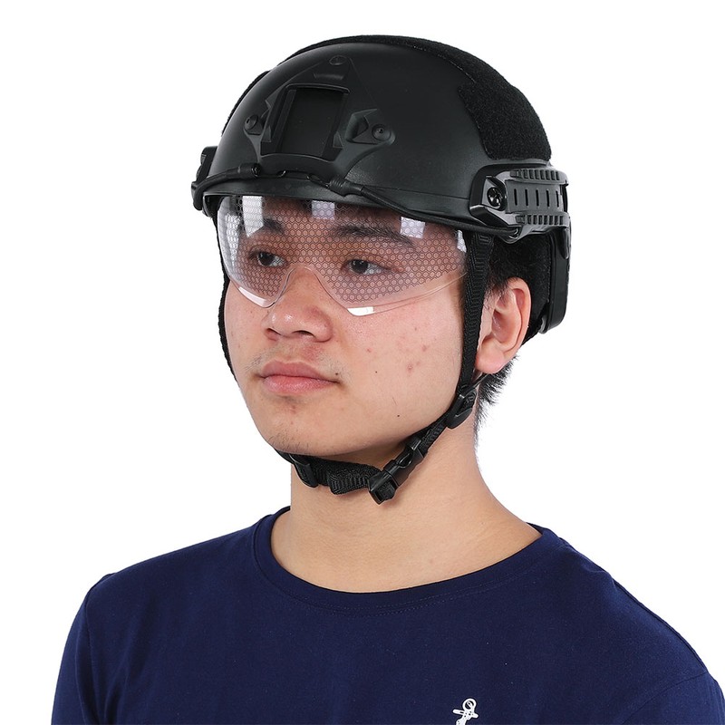 FAST Lightweight Rail Helmet Protective Goggles Version MH Tactic for