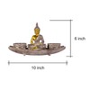 Houlu Buddha Candle Holder Set with Lotus Bowls and Tray,