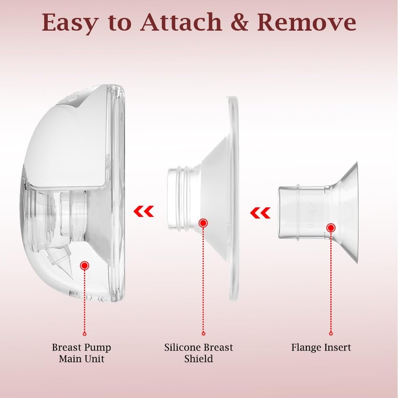 Flanscheinsatz, 15 mm, kompatibel mit Momcozy M9/M6/M5/S12 Pro/S9 Pro/Medela/Spectra/Bellababy/Lansinoh/Elvie/Nuliie/KISSBOBO/ANWIKE 24