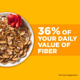 Fiber One Honey Clusters Breakfast Cereal, Fiber Cereal Made with Whole Grain, 17.5 oz