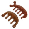 Baluue Natural Green Sandalwood Comb Set 2pcs Wide Tooth Scalp