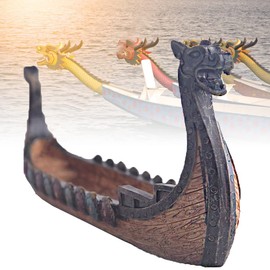 Incense Holder Stick Mrisata 24 * 12 * 5 Cm Viking Ships Incense Stick Holder Retro Ships Ornament Exquisite Beautiful Home Decoration Ornaments