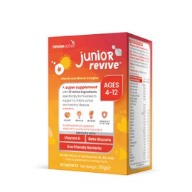Revive Active Revive Active Junior Revive - 22 Active Ingredients in 1 Daily Sachet for Children - Kids Vitamin & Mineral Complex - Supports Heart Health, Mental Performance and Immune System - 20 Sachets
