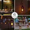 AFINETH Outdoor Solar Lanterns, Waterproof Hanging Lantern with LED Flickering