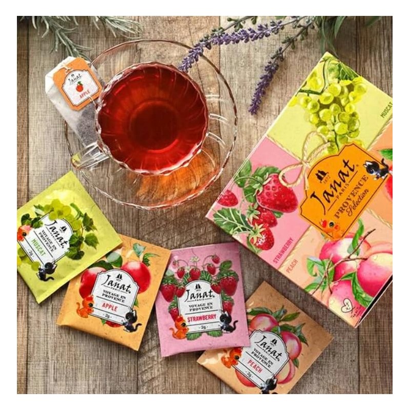 Jeanuts Provence Series Fruit Tea Assortment 40p Set of 2