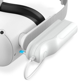 AODELAN Rechargeable Battery Pack for Meta/Oculus Quest 2, 5000mAh Portable Power Bank Compatible with Elite Strap Lightweight Design Extended Power for VR Faster Charging Extended 2.5 Hrs Playtime