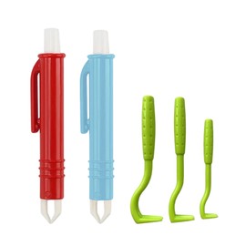 AUXHCYL Zeckenzange für Hunde, 3er Set Zeckenhaken Katze und 2er Set Zeckenpinzetten, Einfacher und Sicherer Zeckenzange Mensch für Hund, Katze, Pferd