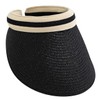 White Fang CA553 Women's Straw Visor, Hat, Stylish, Long Brim
