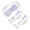 CNEISEJK Kawaii Kitty Print Portable Utensils with Case Cartoon Reusable