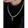 Pearl Necklace for Men Layered Pearl Necklace for Men Round