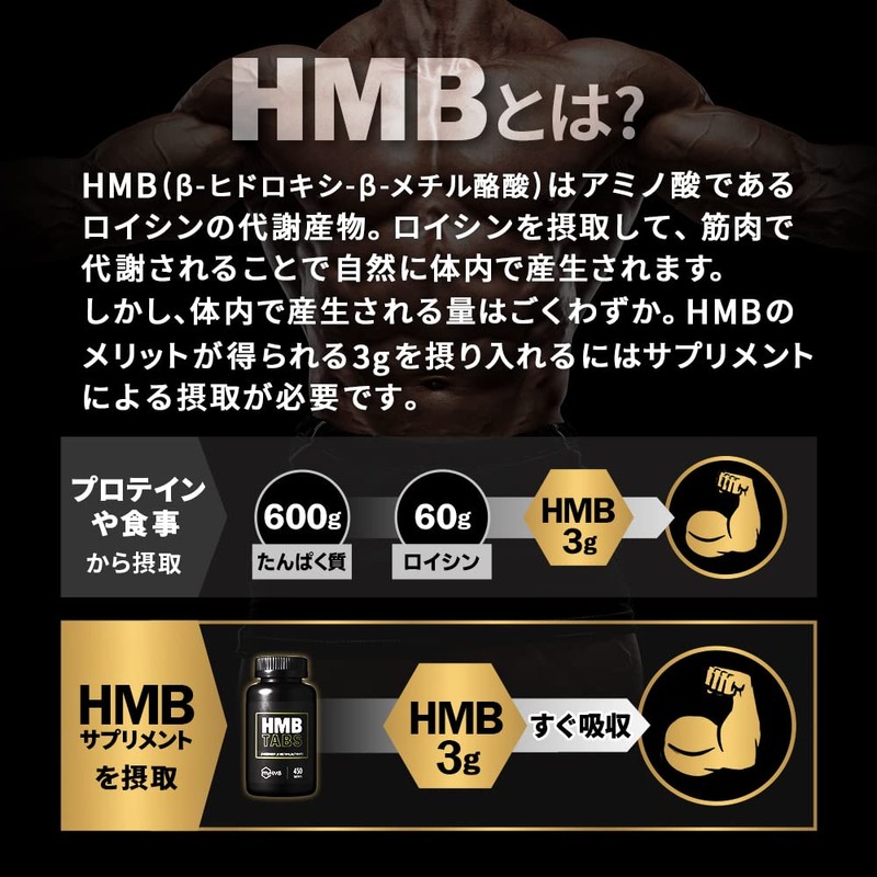 バルクスポーツ HMB タブレット 世界品質原料ブランド myHMB使用（3,000mg x 30日分 450粒）