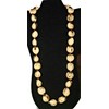 Maleka Designs 32" Hawaiian Kukui Nut Lei Necklace in Brown,
