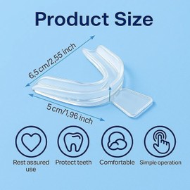 Mouth Guard for Teeth Grinding, 8 Pcs Best Gum Shield for Grinding Teeth, Anti Grinding Sleep Mouth Guard to Prevent Bruxism for Adults & Kids, Teeth Grinding Guard for Sleeping at Night