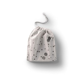 Le Jardin du Lin Printed Cotton Bags with Drawstring, Shopping Bag, Fabric Bag, Fabric Bag, Vegetable Bag, Reusable, Environmentally Friendly, Multipurpose, Foldable, Size: 30 x 40 cm