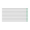 TEN-HIGH Pure TIG Tungsten Electrodes(WP Green), 1.6mm x150mm 10pcs Pack.