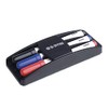 Bi-Office Non Magnetic Eraser with 3 Dry Wipe Markers