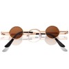 JUFORHQC Retro Glasses Out-of-The-Ordinary Sunglasses with Extremely Small Lenses Unisex