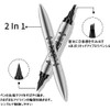 UNYOKE Eyeliner Double Ended 4 Prong Eyebrow Pencil, 2 in
