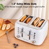 Roter Mond Toaster 4 Slice Retro Stainless Steel with Extra